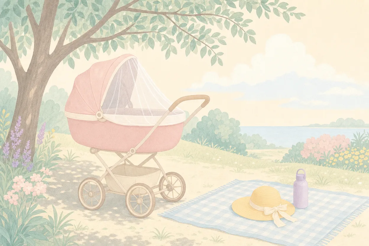 Sommerbaby – sol, varme og myg